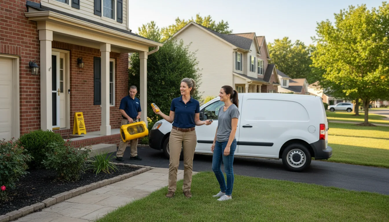 Residential water damage restoration in Nescopeck, PA